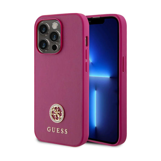 Guess Hülle Strass Design Pink – iPhone 15 Pro