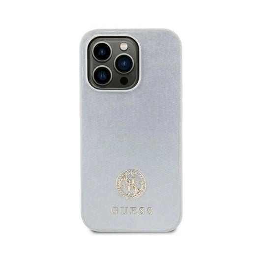 Guess GUHCP15SPS4DGPS Hardcase Strass Metall Logo, Silber - iPhone 15