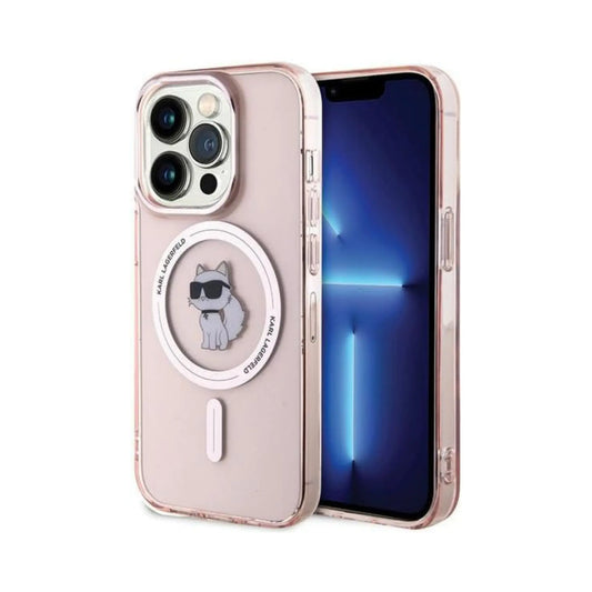 Karl Lagerfeld IML Choupette MagSafe Case, Pink - iPhone 15 Pro