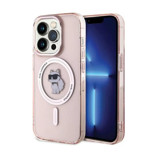 Karl Lagerfeld IML Choupette MagSafe Case, Pink - iPhone 15 Pro Max