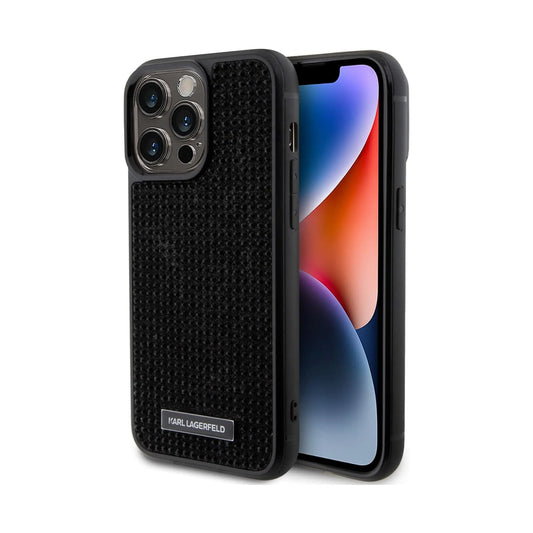 Karl Lagerfeld Case KLHCP15XHDSPLK, Schwarz - iPhone 15 Pro Max
