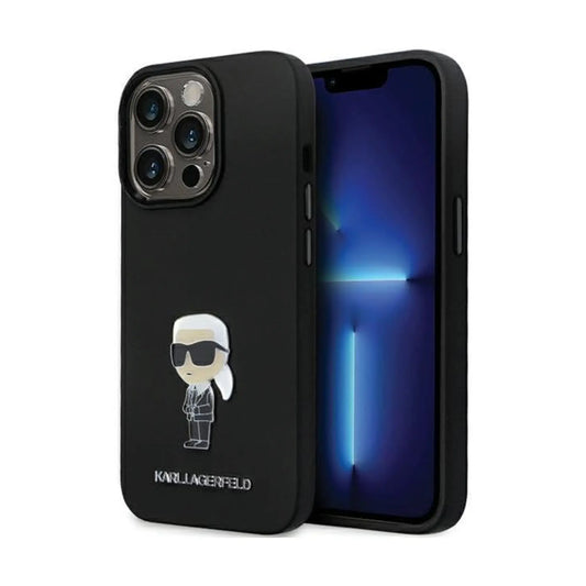 Karl Lagerfeld Case KLHCP13LSMHKNP, Schwarz - iPhone 13 / 13 Pro