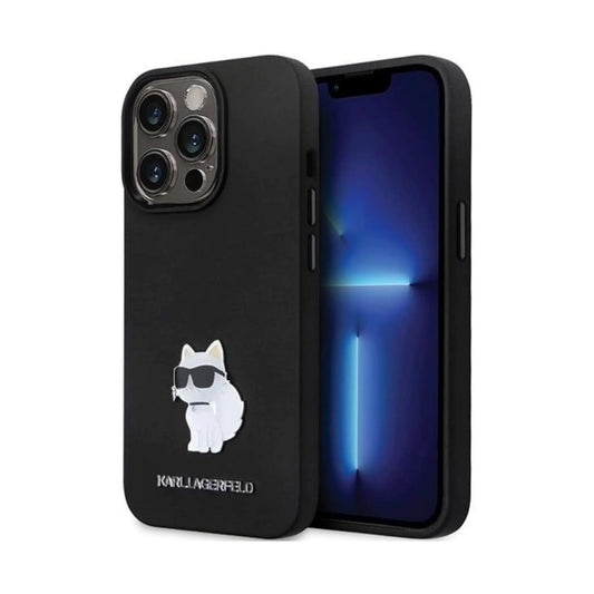 Karl Lagerfeld Silikon Case KLHCP13LSMHCNPK, Schwarz - iPhone 13 / 13 Pro