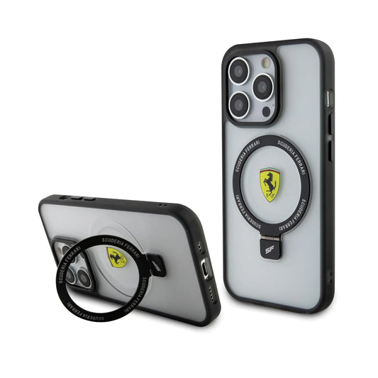 Ferrari Ring Stand 2023 MagSafe Case, Transparent – iPhone 15 Pro