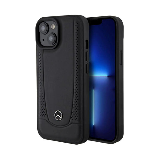 Mercedes iPhone 15 Hülle, Schwarz – Leather Urban Line