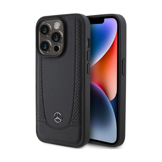 Mercedes iPhone 15 Pro Hülle, Schwarz – Leather Urban Line