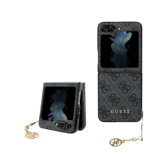Guess Hülle 4G Charms Collection Grau - Galaxy Z Flip5