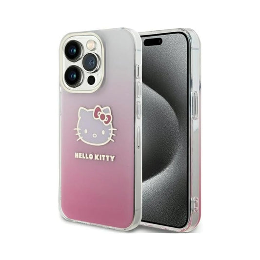 Hello Kitty IML Gradient Electrop Kitty Head Case, Pink – iPhone 15 Pro
