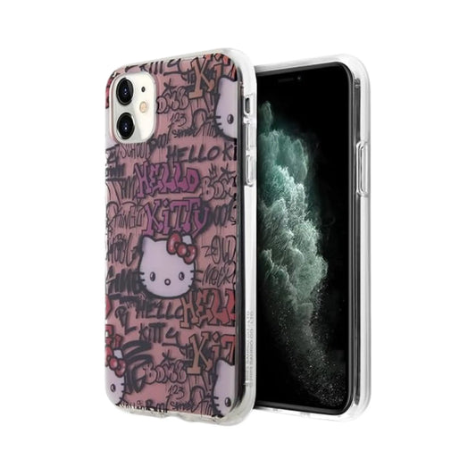 Hello Kitty IML Tags Graffiti Case, Pink – iPhone 11