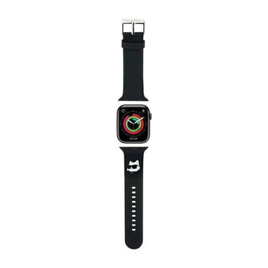 Karl Lagerfeld Apple Watch Armband KLAWMSLCNK, Schwarz - 38/40/41 mm