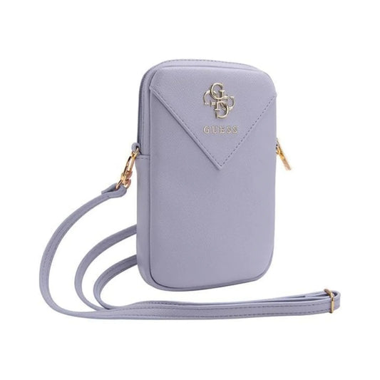 Guess Wallet Phone Bag 4G Metal Logo Lila - Mit Reißverschluss