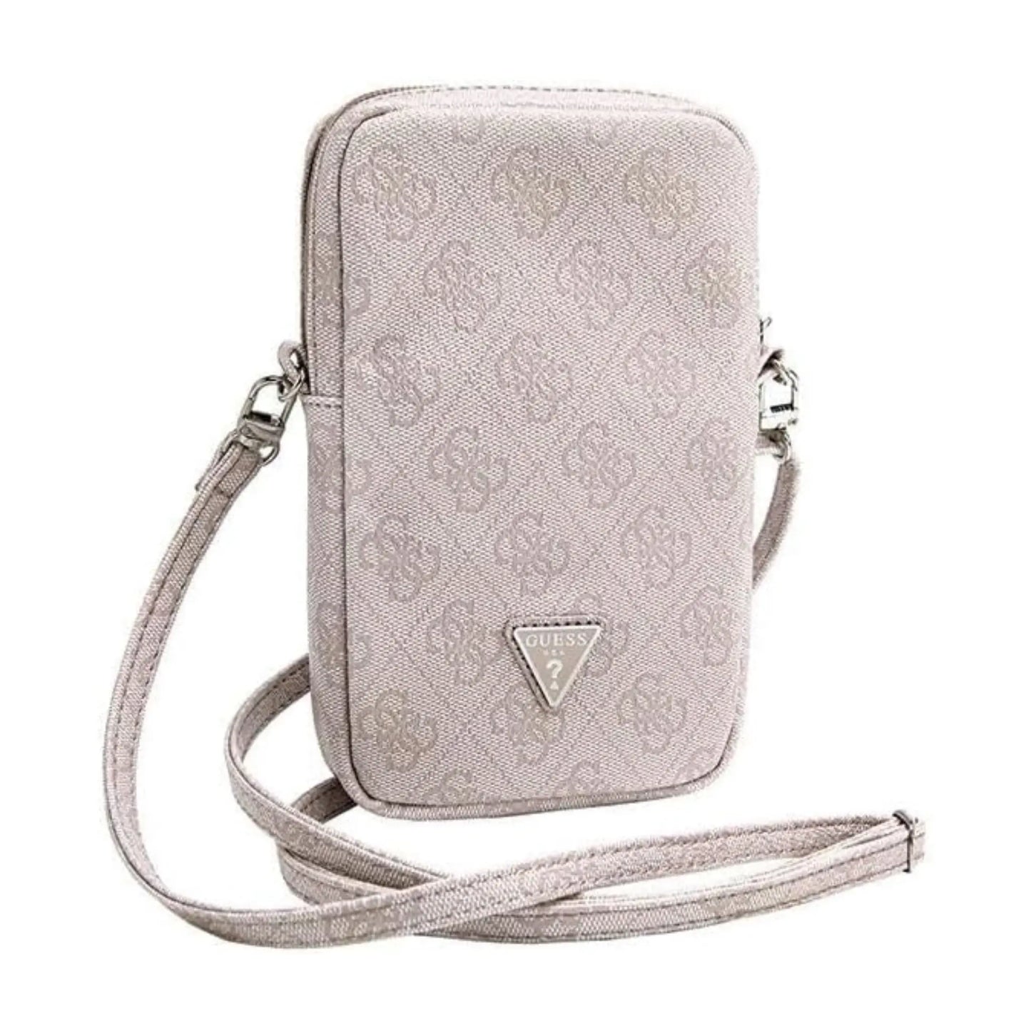 Guess Handytasche GUWBZP4GFTSP Zip 4G Triangle Rosa – Universal
