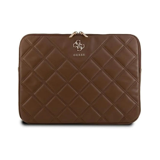 Guess Hülle Quilted 4G Sleeve Braun - 13/14 Zoll Laptop