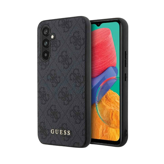 Guess 4G Metall Gold Logo Hülle Grau – Samsung Galaxy S23 FE