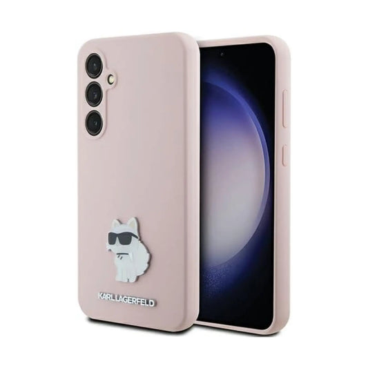 Karl Lagerfeld Hülle Liquid Silicone Metal Choupette Schwarz – Galaxy S23 FE
