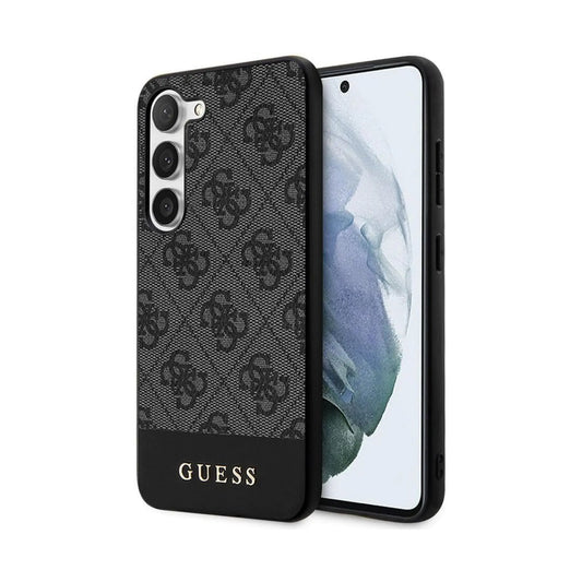 Guess Hülle 4G Bottom Stripe Schwarz - Galaxy S24
