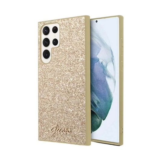 Guess Hülle GUHCP24UGRE 4G Metal Logo Gold – Galaxy S24 Ultra