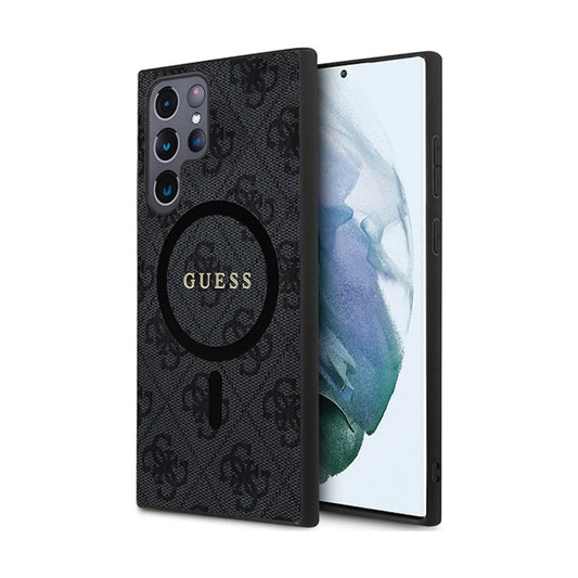 Guess Hülle 4G Ring Classic Logo Schwarz - Galaxy S24 Ultra