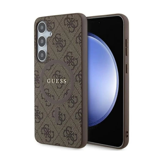 Guess 4G Leder Etui, Braun Für Magsafe - Galaxy S24+