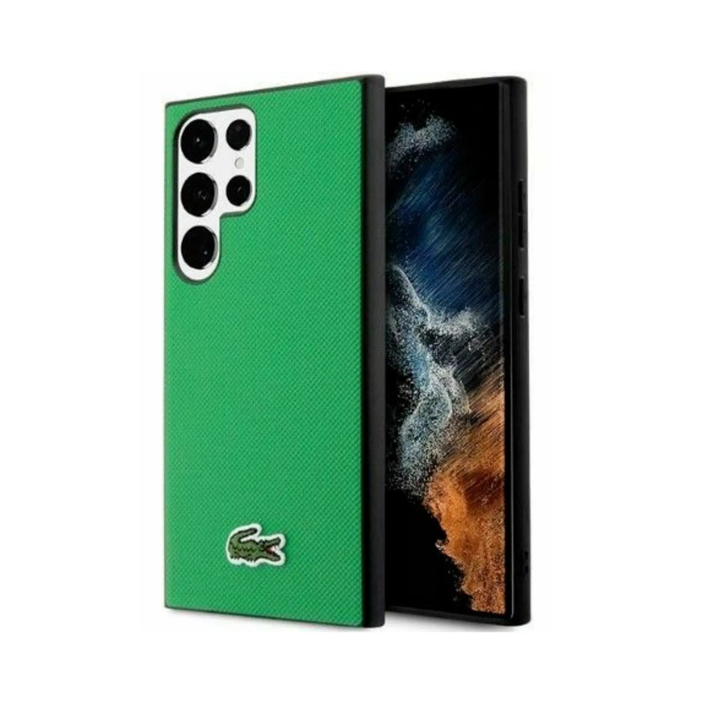 Lacoste Hülle Hardcase Iconic Petit Pique MagSafe Grün – Galaxy S24 Ultra