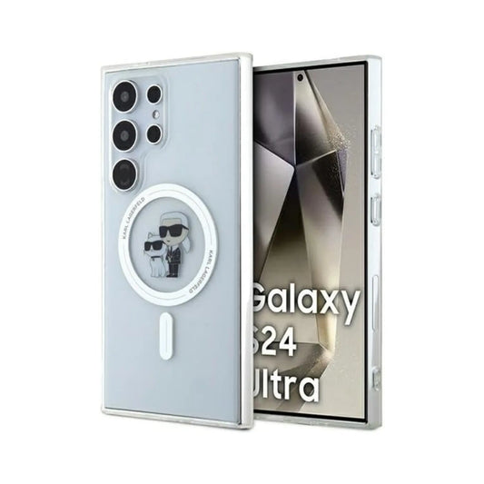 Karl Lagerfeld IML Karl & Choupette Case KLHMS24LHGKCNOT, Transparent - Samsung Galaxy S24 Ultra S928