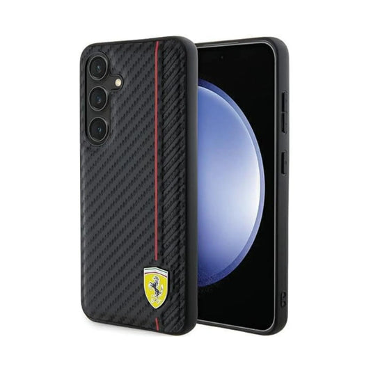 Ferrari Carbon Line Case, Schwarz – Galaxy S24