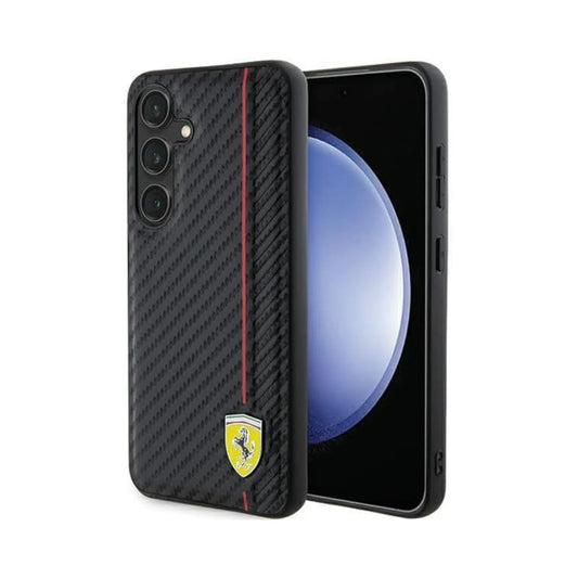 Ferrari Carbon Line Case, Schwarz – Galaxy S24+