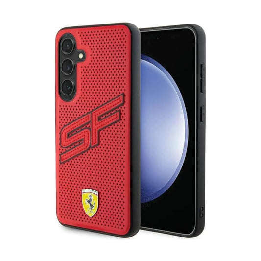 Ferrari Big SF Perforiert Case, Rot – Galaxy S24