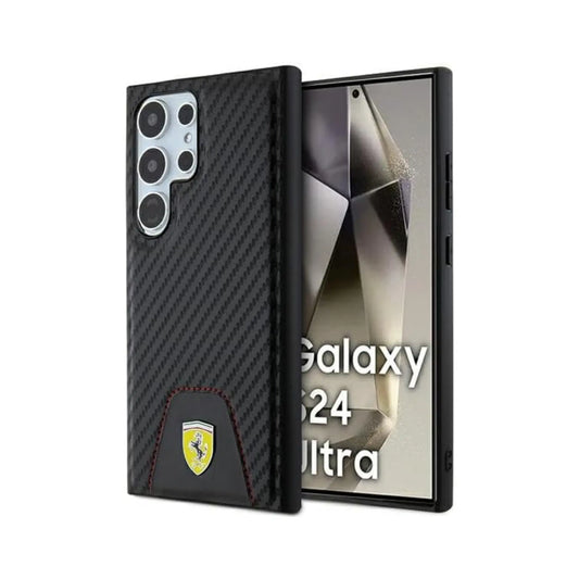 Ferrari Carbon Case, Schwarz – Galaxy S24 Ultra