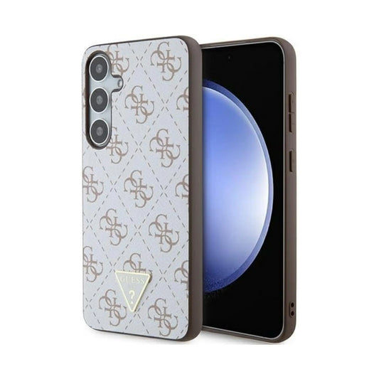 Guess 4G Dreieck Logo Case, Weiß - Galaxy S24+