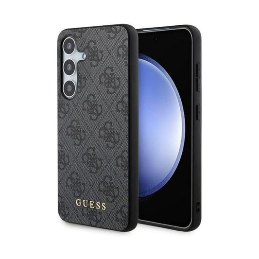 Guess Hülle 4G Metal Logo Gold Schwarz – Galaxy S24