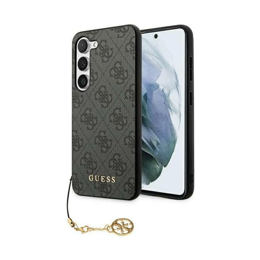 Guess 4G Gold Logo Hülle – Galaxy A35 Schwarz
