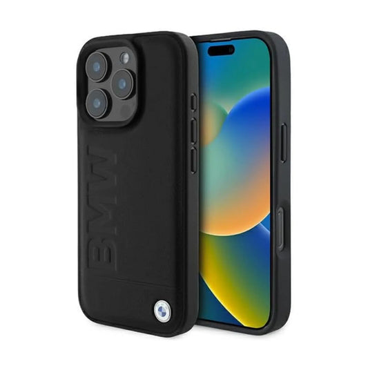 BMW BMHMP16LSLLBK Handyhülle – iPhone 16 Pro, Schwarz