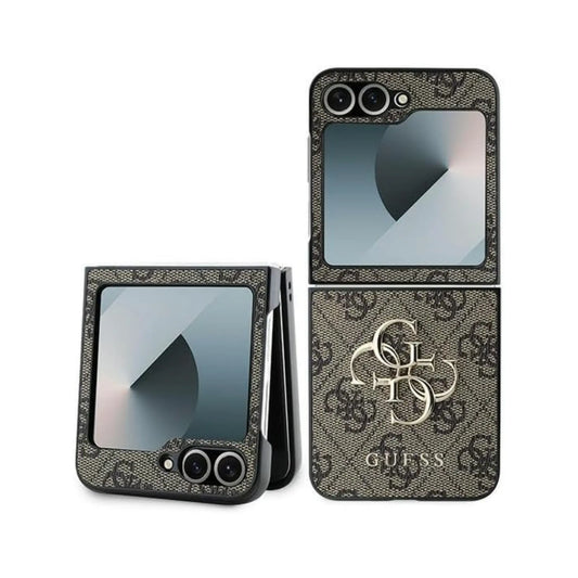 Guess 4G Muster Hülle Samsung Galaxy Z Flip 6 - Braun