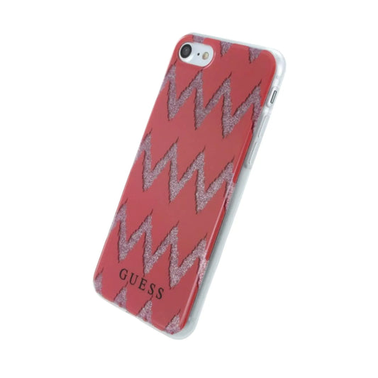 Guess Hülle GUHCP7CGRE Ethnic Chic Chevron Rot - iPhone 7
