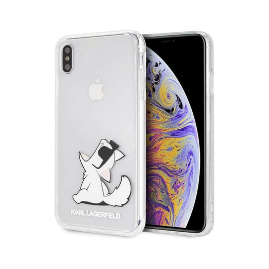 Karl Lagerfeld Choupette Fun Sonnenbrille Case, Transparent - iPhone Xs Max