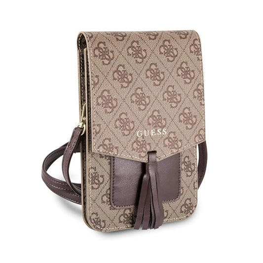 Guess 4G Uptown Wallet Bag, Braun - Phone Compartment