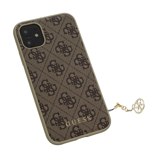 Guess Hülle 4G Charms Collection Braun - iPhone 11