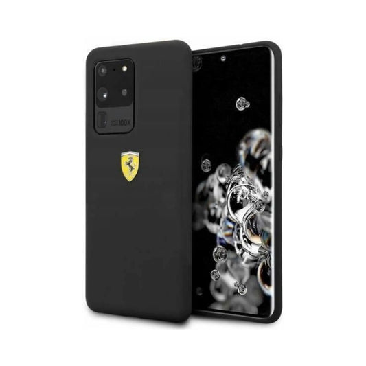 Ferrari SF Silikon Case, Schwarz – Galaxy S20 Ultra