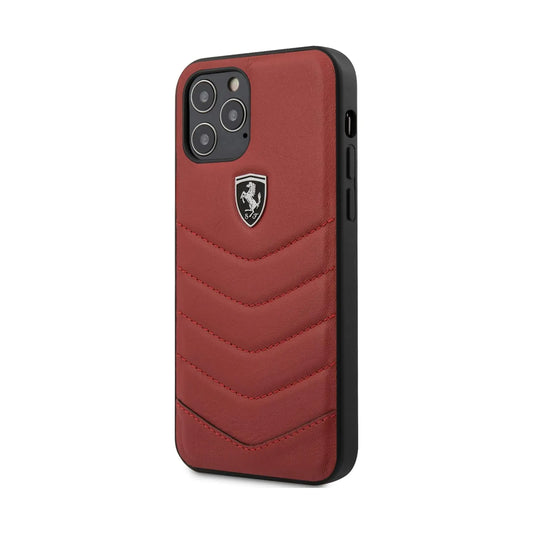 Ferrari FEHQUHCP12MRE Off Track Quilted Case, Transparent – iPhone 12 Pro