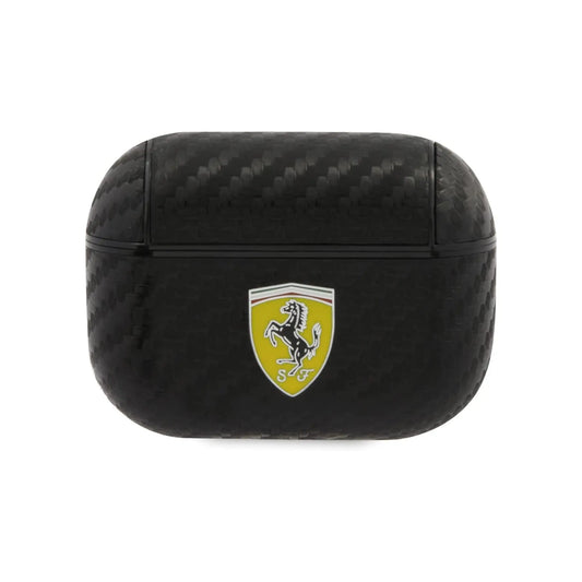Ferrari Hülle FESAPCABK On Track Polyurethan Carbon Schwarz – AirPods Pro