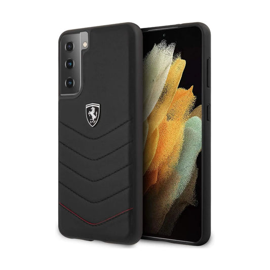 Ferrari Hülle Off Track Gesteppt Schwarz – Galaxy S21