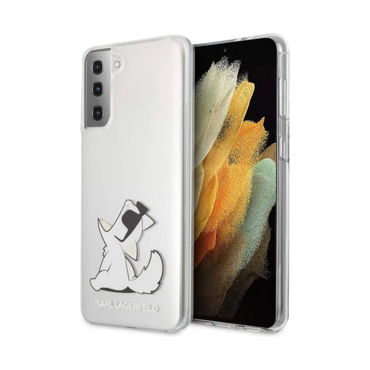Karl Lagerfeld Choupette Fun Hardcase KLHCS21MCFNRC, Transparent - Samsung Galaxy S21+ G996