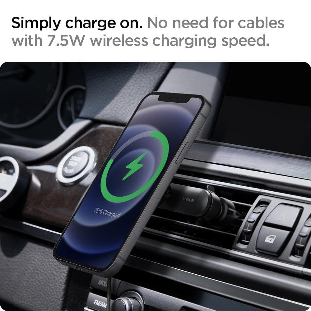 Spigen OneTap MagSafe Car Mount ITS12W, black