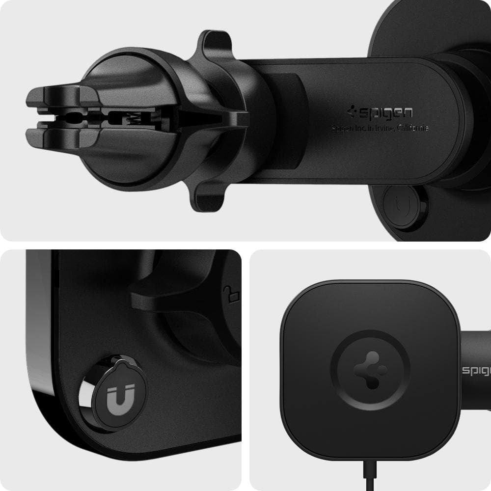 Spigen OneTap MagSafe Car Mount ITS12W, black