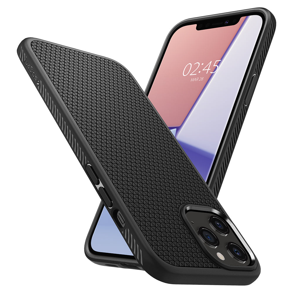 Spigen Liquid Air, black - iPhone 12/Pro