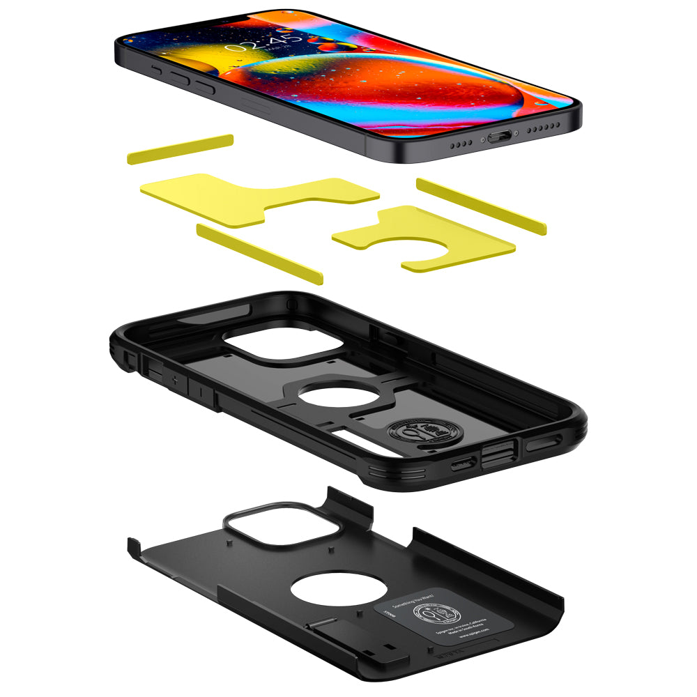 Spigen Tough Armor, black - iPhone 12/Pro