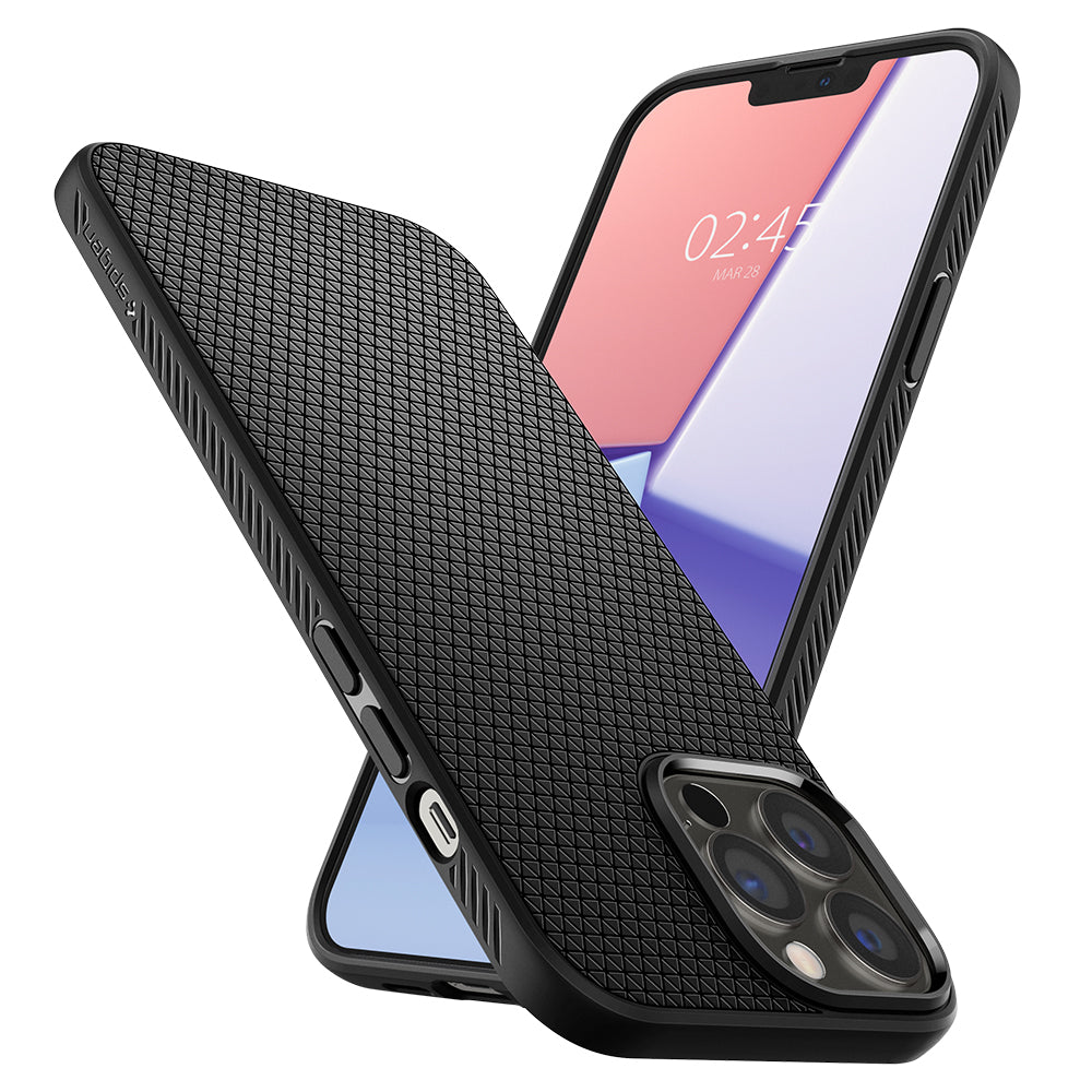 Spigen Liquid Air, matte black - iPhone 13 Pro
