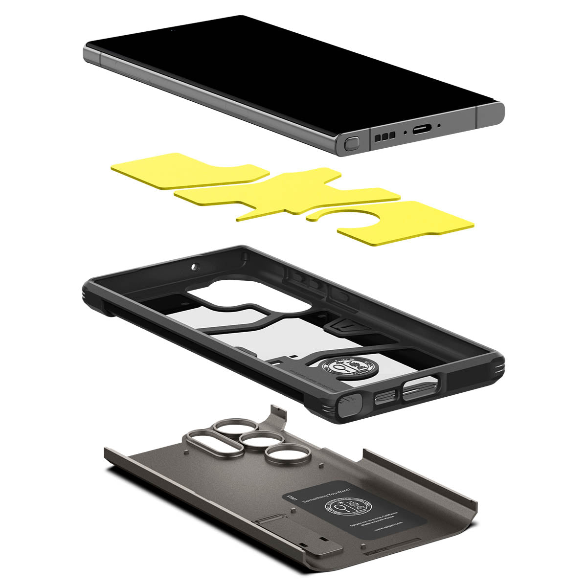 Spigen Tough Armor, gunmetal - Samsung Galaxy S23 Ultra