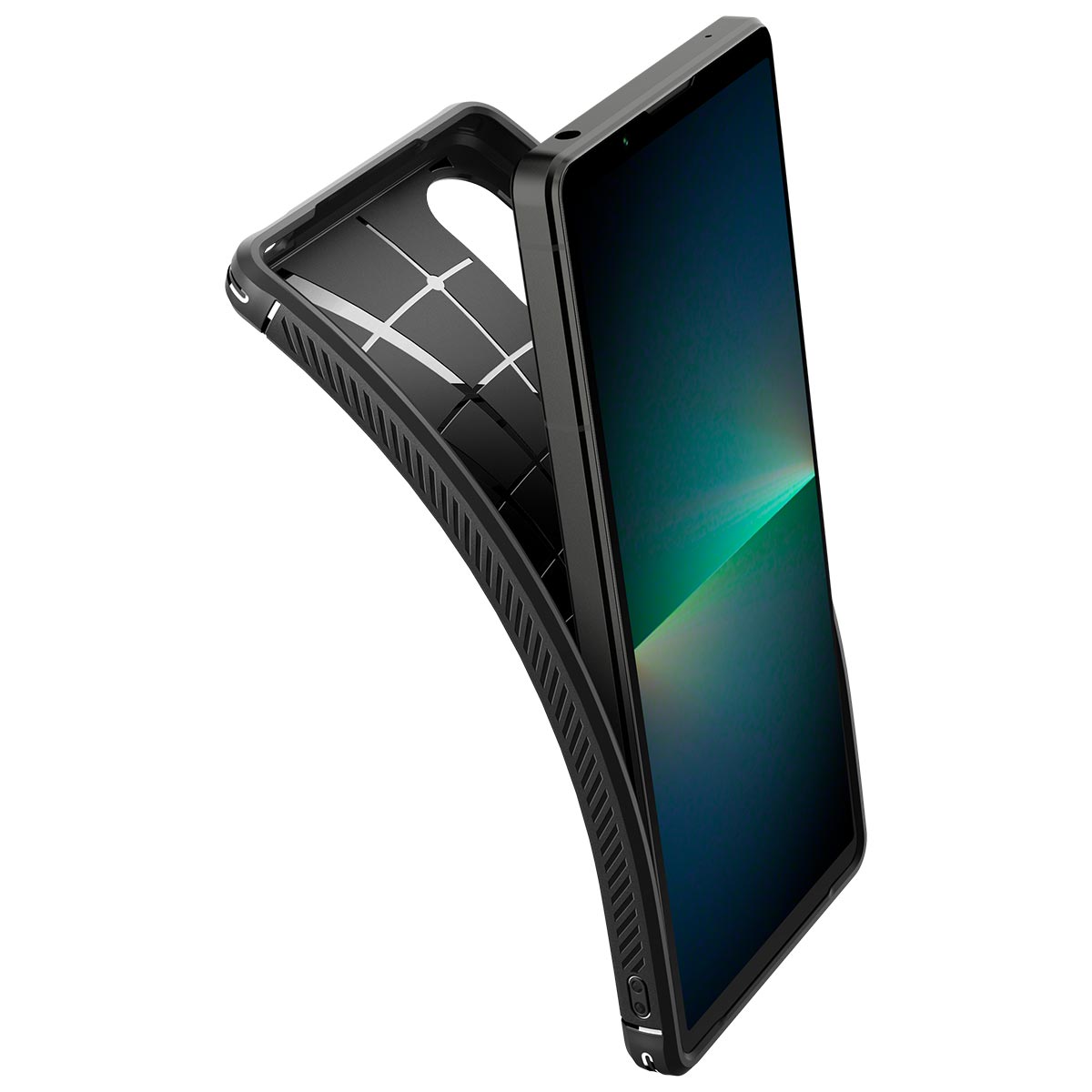 Spigen Rugged Armor, matte black - Sony Xperia 5V
